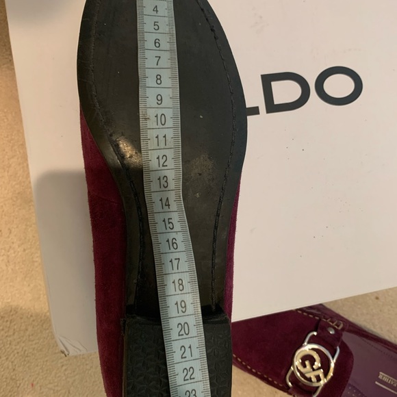 Leather burgundy shoes - Picture 7 of 12